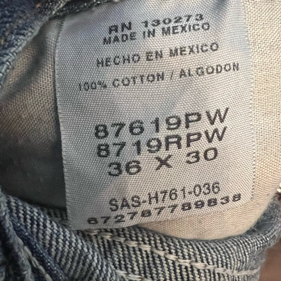 Rustler Jean, Dark Wash, 36x30 - Picture 3 of 3